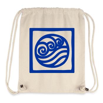 Symbol of water in square - Stanley/Stella Recycled Gym Bag - natural - Front