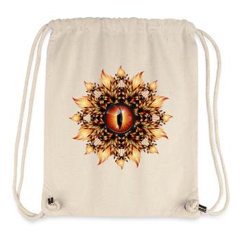 magic eye of a dragon in medallion style - Stanley/Stella Recycled Gym Bag - natural - Front
