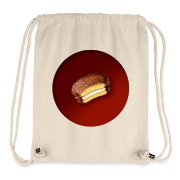 Un délicieux biscuit au chocolat - Sac à cordon recyclé Stanley/Stella - blanc naturel - Devant
