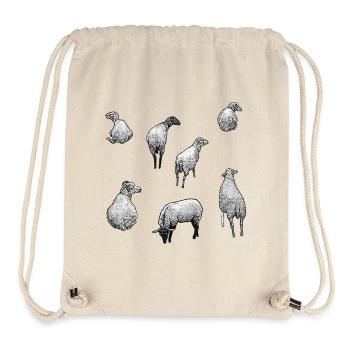 schafherde, ländlich, süße tiermotive - Stanley/Stella recycelter Gym Bag - Naturweiß - Vorne