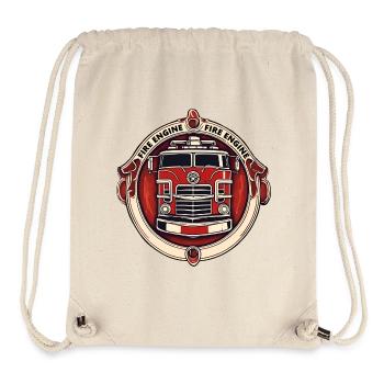 Feuerwehrauto / Hilfe / Einsatz / Löschen / Brand - Stanley/Stella recycelter Gym Bag - Naturweiß - Vorne