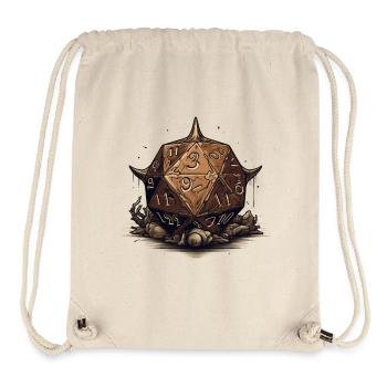 Barbarians W20 With Horns Fantasy RPG Shirt - Stanley/Stella Recycled Gym Bag - natural - Front