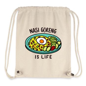Nasi goreng is life! - Stanley/Stella Recycled Gym Bag - natural - Front