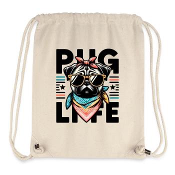 Pug Life Dog - Stanley/Stella Recycled Gym Bag - natural - Front