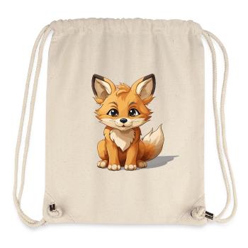Fuchs - Kawaii Style - Stanley/Stella recycelter Gym Bag - Naturweiß - Vorne