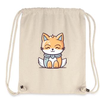 Fuchs - Kawaii Style - Stanley/Stella recycelter Gym Bag - Naturweiß - Vorne