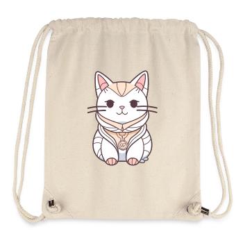 Katze - Kawaii Style - Stanley/Stella recycelter Gym Bag - Naturweiß - Vorne