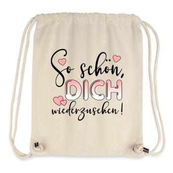 WIEDERSEHEN SPRÜCHE - LIEBE BEZIEHUNG - Stanley/Stella recycelter Gym Bag - Naturweiß - Vorne