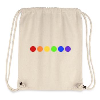Rainbow Color Wheels - Stanley/Stella Recycled Gym Bag - natural - Front