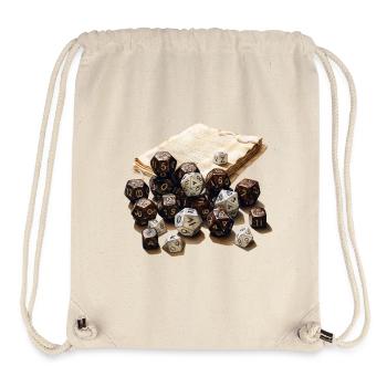 W20 Mit Rollenspielbogen Fantasy RPG Shirt - Stanley/Stella recycelter Gym Bag - Naturweiß - Vorne