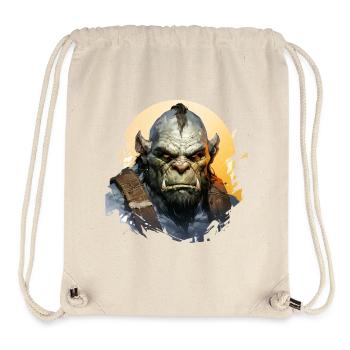 Ork Anführer Fantasy RPG Shirt - Stanley/Stella recycelter Gym Bag - Naturweiß - Vorne