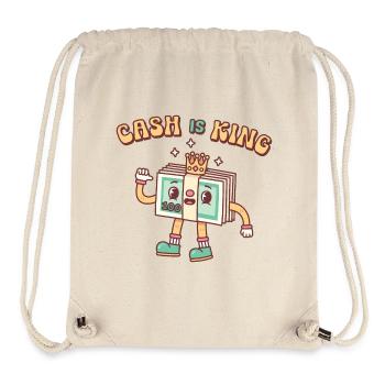 Cute Cash Is King Funny Quote - Stanley/Stella Recycled Gym Bag - natural - Front
