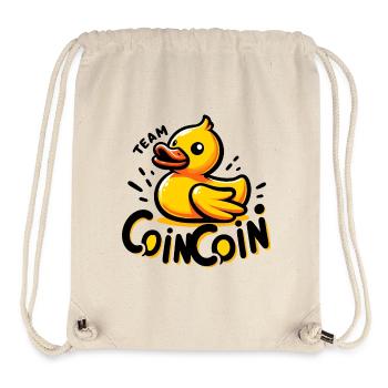 Ente Geschenk Humor Mann - Stanley/Stella recycelter Gym Bag - Naturweiß - Vorne