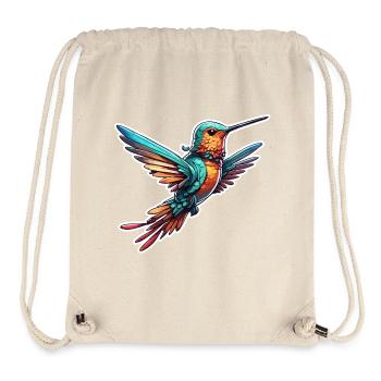 Hummingbird / Bird / Animal / Flying / Wings / Feathers - Stanley/Stella Recycled Gym Bag - natural - Front