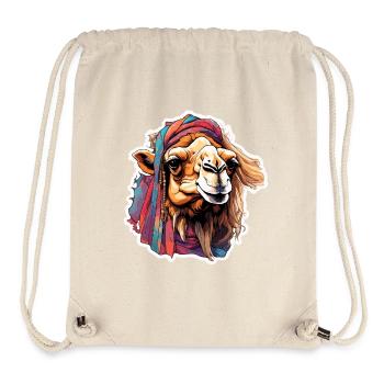 Camel / Desert / Sand / Nomads / Horseback Riding / Oases - Stanley/Stella Recycled Gym Bag - natural - Front