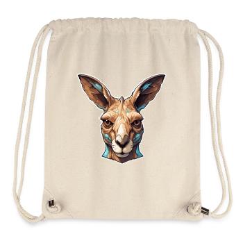 Kangaroo / Animal / Australia / Marsupial / Outback - Stanley/Stella Recycled Gym Bag - natural - Front