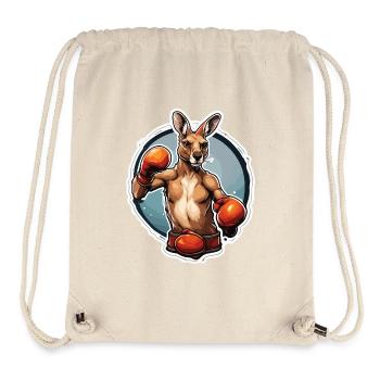 Kangaroo / Animal / Australia / Marsupial / Outback - Stanley/Stella Recycled Gym Bag - natural - Front