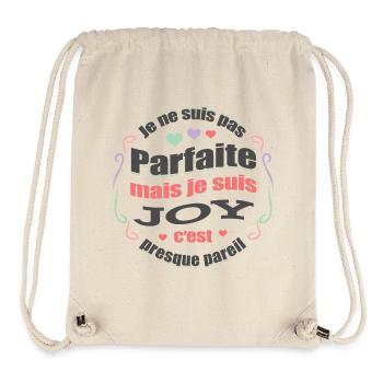 JOY PARFAITE - PRENOM JOY - Sac à cordon recyclé Stanley/Stella - blanc naturel - Devant