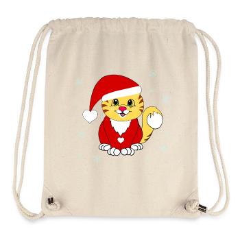 Gueule de bois de Noël - Sac à cordon recyclé Stanley/Stella - blanc naturel - Devant