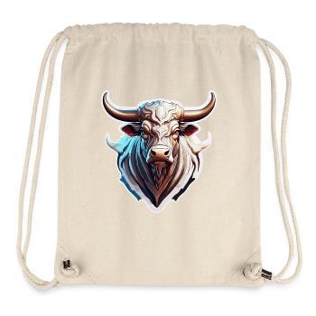 Bull / Bull / Animal / Horns / Bullfighting - Stanley/Stella Recycled Gym Bag - natural - Front