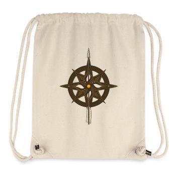 Fantasy Kompassrose - Stanley/Stella recycelter Gym Bag - Naturweiß - Vorne