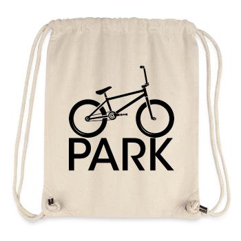 bmx park freestyle halfpipe Symbol icon youth - Stanley/Stella recycelter Gym Bag - Naturweiß - Vorne
