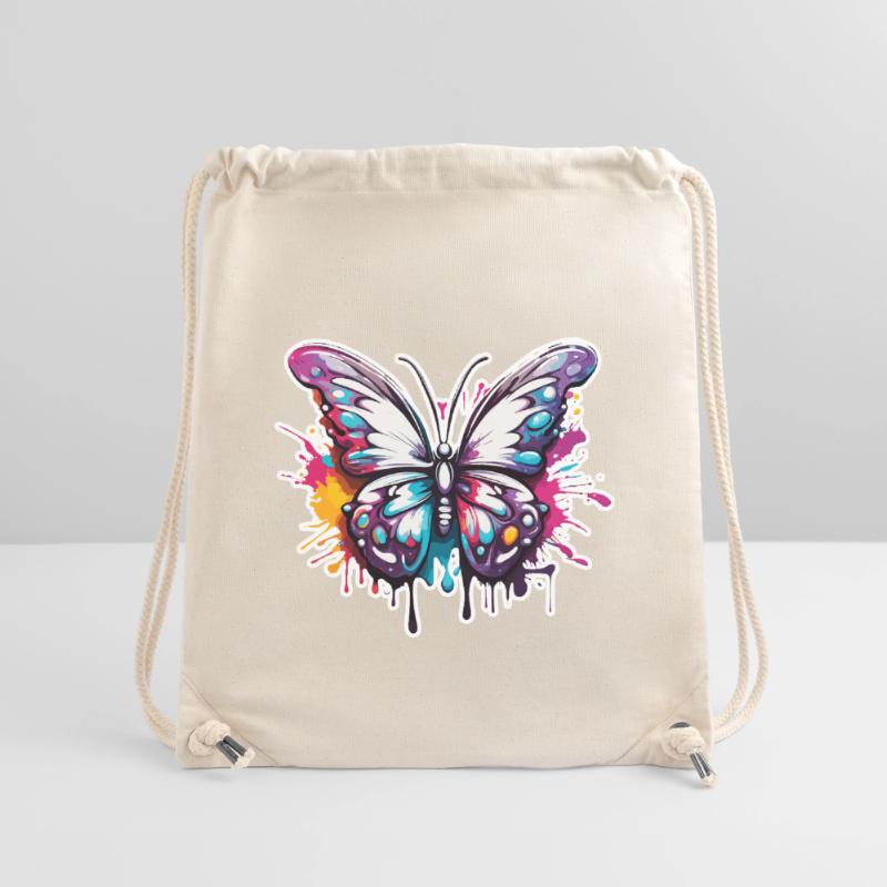 Papillon / Animal / Insecte / Vol / Été Sac à cordon recyclé Stanley/Stella