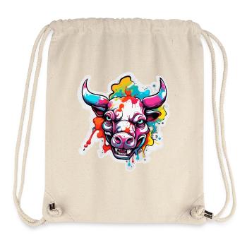 Bull / Bull / Animal / Horns / Bullfighting - Stanley/Stella Recycled Gym Bag - natural - Front