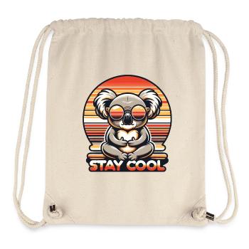 Cool Zen Koala - Entspannungsgarantie - Stanley/Stella recycelter Gym Bag - Naturweiß - Vorne