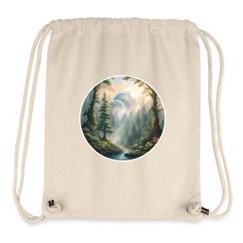 Forest / Wilderness / Nature / Trees / Green / Idyll - Stanley/Stella Recycled Gym Bag - natural - Front