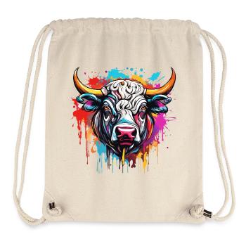 Bull / Bull / Animal / Horns / Bullfighting - Stanley/Stella Recycled Gym Bag - natural - Front