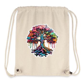 Baum / Natur / Erde / Rinde / Wurzeln / Blätter - Stanley/Stella recycelter Gym Bag - Naturweiß - Vorne