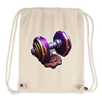 Dumbbell / Weights / Sports / Strength Training / Workout - Stanley/Stella Recycled Gym Bag - natural - Front