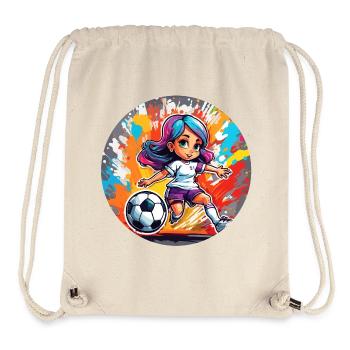 Footballeur / Sport / Terrain de football / Club / FC - Sac à cordon recyclé Stanley/Stella - blanc naturel - Devant