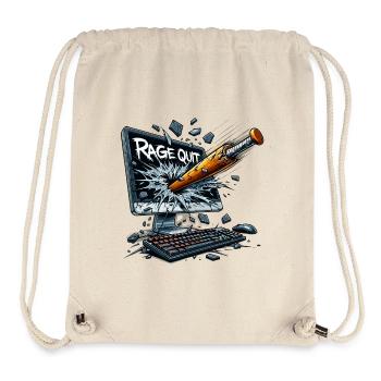 Rage Quit Screen - Gamer Gift - Stanley/Stella Recycled Gym Bag - natural - Front