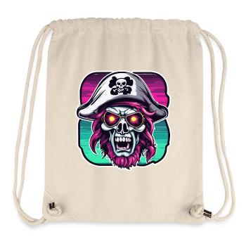 Pirat / Ahoi / Anker / Kapitän / Totenkopf / Rum - Stanley/Stella recycelter Gym Bag - Naturweiß - Vorne