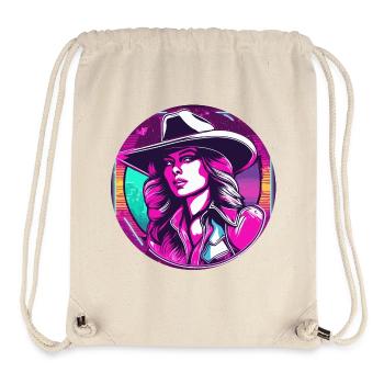 Cow Girl / Wild West / Desert / Lasso / Rodeo - Stanley/Stella Recycled Gym Bag - natural - Front