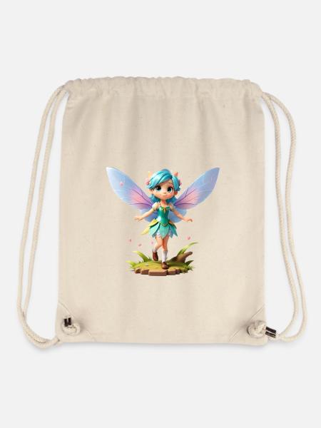 Petite fée - Sac à cordon recyclé Stanley/Stella - blanc naturel