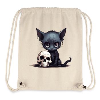 Chaton Emo mignon - Sac à cordon recyclé Stanley/Stella - blanc naturel - Devant