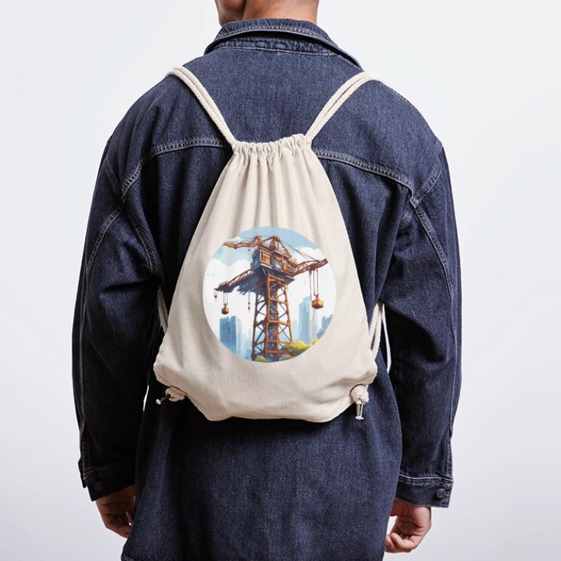 Crane / construction site / winch / crane system Stanley/Stella Recycled Gym Bag