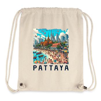 Pattaya Thailand Strand Design - Stanley/Stella recycelter Gym Bag - Naturweiß - Vorne
