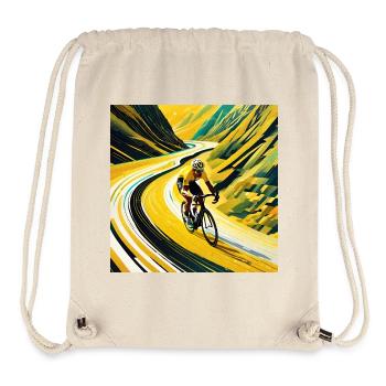 Peak Pursuit: Yellow Jersey's Flight - Stanley/Stella Recycled Gym Bag - natural - Front