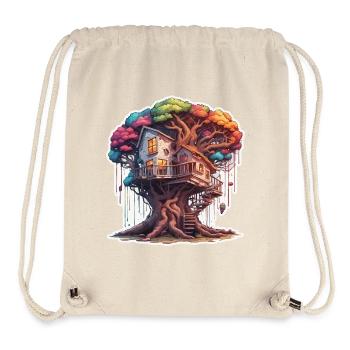 Baumhaus / Baumkrone / Baumhütte / Abenteuer - Stanley/Stella recycelter Gym Bag - Naturweiß - Vorne