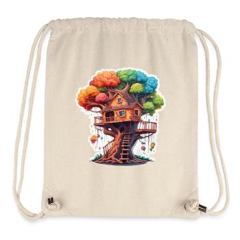Baumhaus / Baumkrone / Baumhütte / Abenteuer - Stanley/Stella recycelter Gym Bag - Naturweiß - Vorne