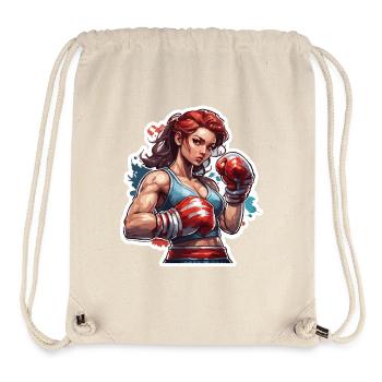 Boxer / Sports / Fight / Arena / Boxing Ring / Fists - Stanley/Stella Recycled Gym Bag - natural - Front