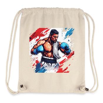 Boxer / Sport / Kampf / Arena / Boxring / Fäuste - Stanley/Stella recycelter Gym Bag - Naturweiß - Vorne