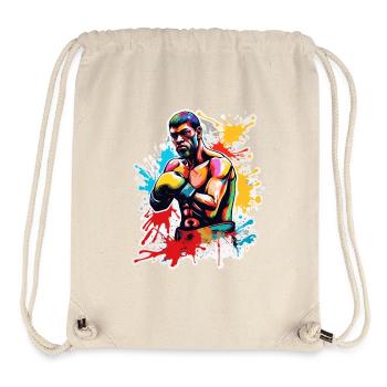 Boxer / Sports / Fight / Arena / Boxing Ring / Fists - Stanley/Stella Recycled Gym Bag - natural - Front