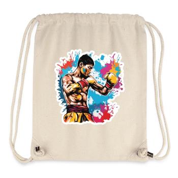 Boxer / Sports / Fight / Arena / Boxing Ring / Fists - Stanley/Stella Recycled Gym Bag - natural - Front