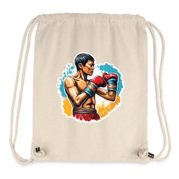 Boxer / Sport / Kampf / Arena / Boxring / Fäuste - Stanley/Stella recycelter Gym Bag - Naturweiß - Vorne