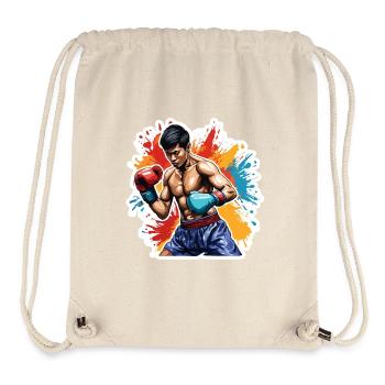 Boxer / Sports / Fight / Arena / Boxing Ring / Fists - Stanley/Stella Recycled Gym Bag - natural - Front